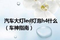 汽车大灯led灯泡h4什么（车神指南）