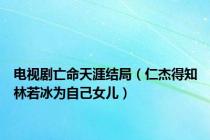 电视剧亡命天涯结局（仁杰得知林若冰为自己女儿）