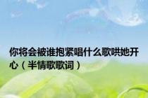 你将会被谁抱紧唱什么歌哄她开心（半情歌歌词）