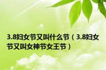 3.8妇女节又叫什么节（3.8妇女节又叫女神节女王节）