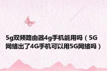 5g双频路由器4g手机能用吗（5G网络出了4G手机可以用5G网络吗）