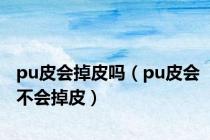 pu皮会掉皮吗（pu皮会不会掉皮）