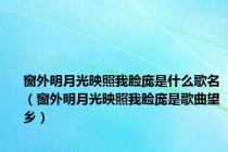 窗外明月光映照我脸庞是什么歌名（窗外明月光映照我脸庞是歌曲望乡）