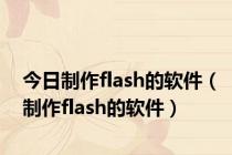 今日制作flash的软件（制作flash的软件）