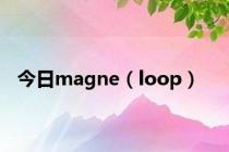 今日magne（loop）