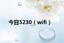 今日5230（wifi）