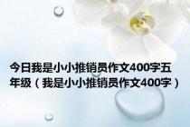 今日我是小小推销员作文400字五年级（我是小小推销员作文400字）