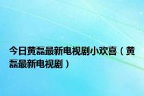 今日黄磊最新电视剧小欢喜（黄磊最新电视剧）