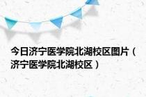 今日济宁医学院北湖校区图片（济宁医学院北湖校区）