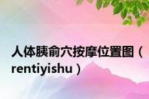 人体胰俞穴按摩位置图（rentiyishu）