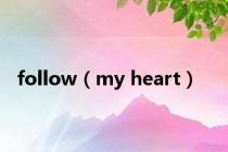 follow（my heart）