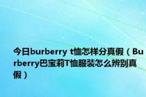 今日burberry t恤怎样分真假（Burberry巴宝莉T恤服装怎么辨别真假）