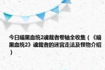 今日暗黑血统2魂裁者卷轴全收集（《暗黑血统2》魂裁者的迷宫走法及怪物介绍）