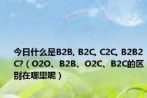 今日什么是B2B, B2C, C2C, B2B2C?（O2O、B2B、O2C、B2C的区别在哪里呢）