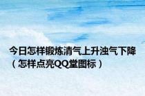 今日怎样锻炼清气上升浊气下降（怎样点亮QQ堂图标）