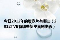 今日2012年的贺岁片有哪些（2012TVB有哪些贺岁喜剧电影）