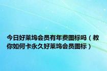 今日好莱坞会员有年费图标吗（教你如何卡永久好莱坞会员图标）