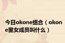 今日okone组合（okone里女成员叫什么）