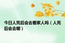 今日人死后会去看家人吗（人死后会去哪）