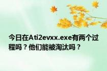 今日在Ati2evxx.exe有两个过程吗？他们能被淘汰吗？