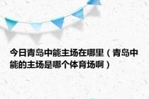 今日青岛中能主场在哪里（青岛中能的主场是哪个体育场啊）