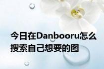 今日在Danbooru怎么搜索自己想要的图