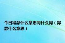 今日得瑟什么意思同什么词（得瑟什么意思）