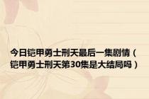 今日铠甲勇士刑天最后一集剧情（铠甲勇士刑天第30集是大结局吗）