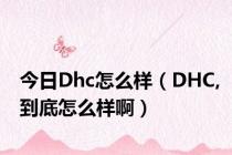 今日Dhc怎么样（DHC,到底怎么样啊）