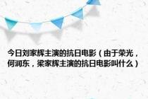 今日刘家辉主演的抗日电影（由于荣光，何润东，梁家辉主演的抗日电影叫什么）