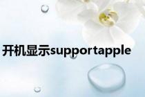 开机显示supportapple