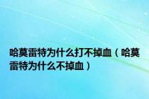 哈莫雷特为什么打不掉血（哈莫雷特为什么不掉血）