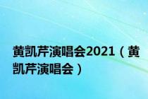 黄凯芹演唱会2021（黄凯芹演唱会）