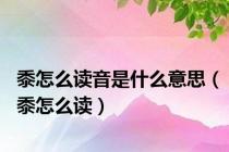 黍怎么读音是什么意思（黍怎么读）