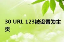 30 URL 123被设置为主页