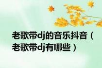 老歌带dj的音乐抖音（老歌带dj有哪些）