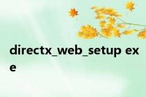 directx_web_setup exe