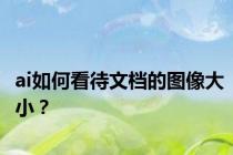 ai如何看待文档的图像大小？