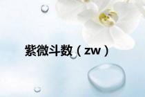 紫微斗数（zw）