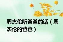 周杰伦听爸爸的话（周杰伦的爸爸）