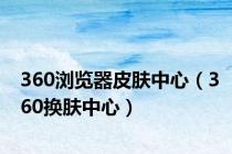 360浏览器皮肤中心（360换肤中心）