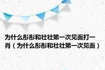 为什么彤彤和壮壮第一次见面打一肖（为什么彤彤和壮壮第一次见面）