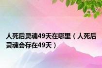 人死后灵魂49天在哪里（人死后灵魂会存在49天）