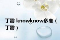 丁震 knowknow多高（丁震）