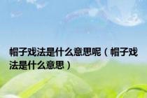 帽子戏法是什么意思呢（帽子戏法是什么意思）