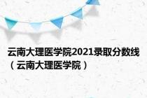 云南大理医学院2021录取分数线（云南大理医学院）