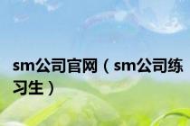 sm公司官网（sm公司练习生）