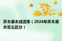 乔木灌木成活率（2024年乔木灌木怎么区分）