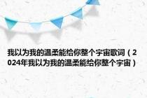 我以为我的温柔能给你整个宇宙歌词（2024年我以为我的温柔能给你整个宇宙）