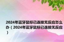 2024年蓝牙鼠标已连接无反应怎么办（2024年蓝牙鼠标已连接无反应）